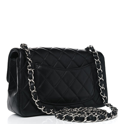 Chanel Lambskin Quilted Mini Rectangular Flap Black 2 of 4