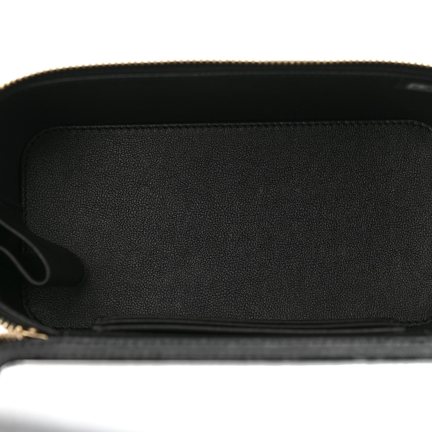 Chanel Lambskin Quilted Small Top Handle Vanity Case With Chain Black 5 of 11