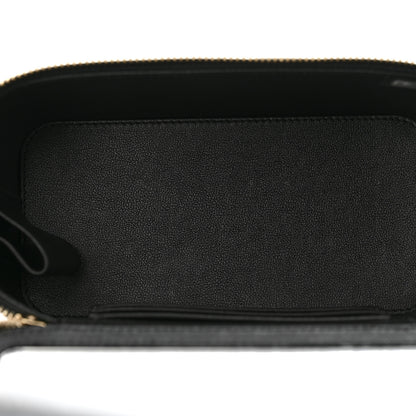 Chanel Lambskin Quilted Small Top Handle Vanity Case With Chain Black 5 of 11