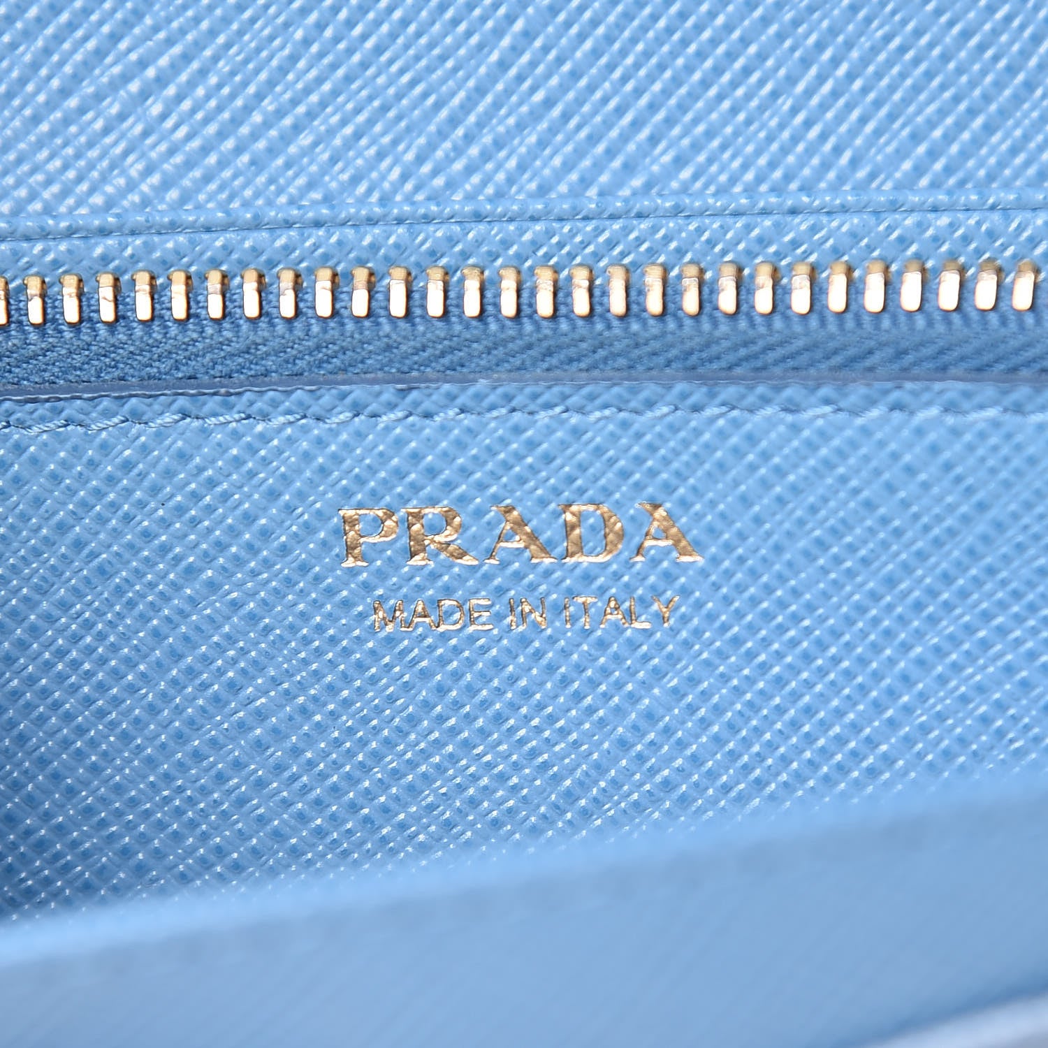 Prada Saffiano Metal Continental Flap Wallet Aviazione 6 of 11