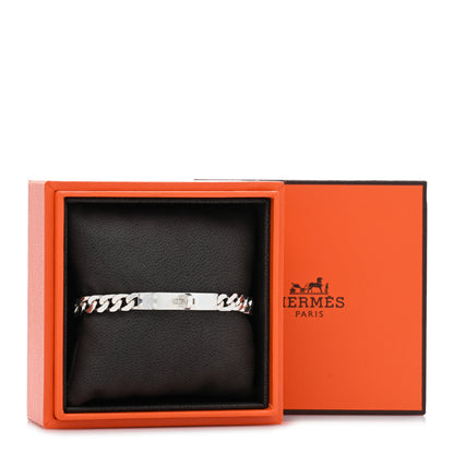 Hermes Sterling Silver TPM Kelly Gourmette Bracelet ST 4 of 4