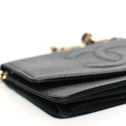 Chanel Caviar Timeless CC Wallet on Chain WOC Black 10 of 13