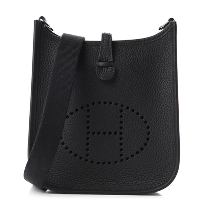 Hermes Taurillon Clemence Evelyne TPM Black 1 of 10