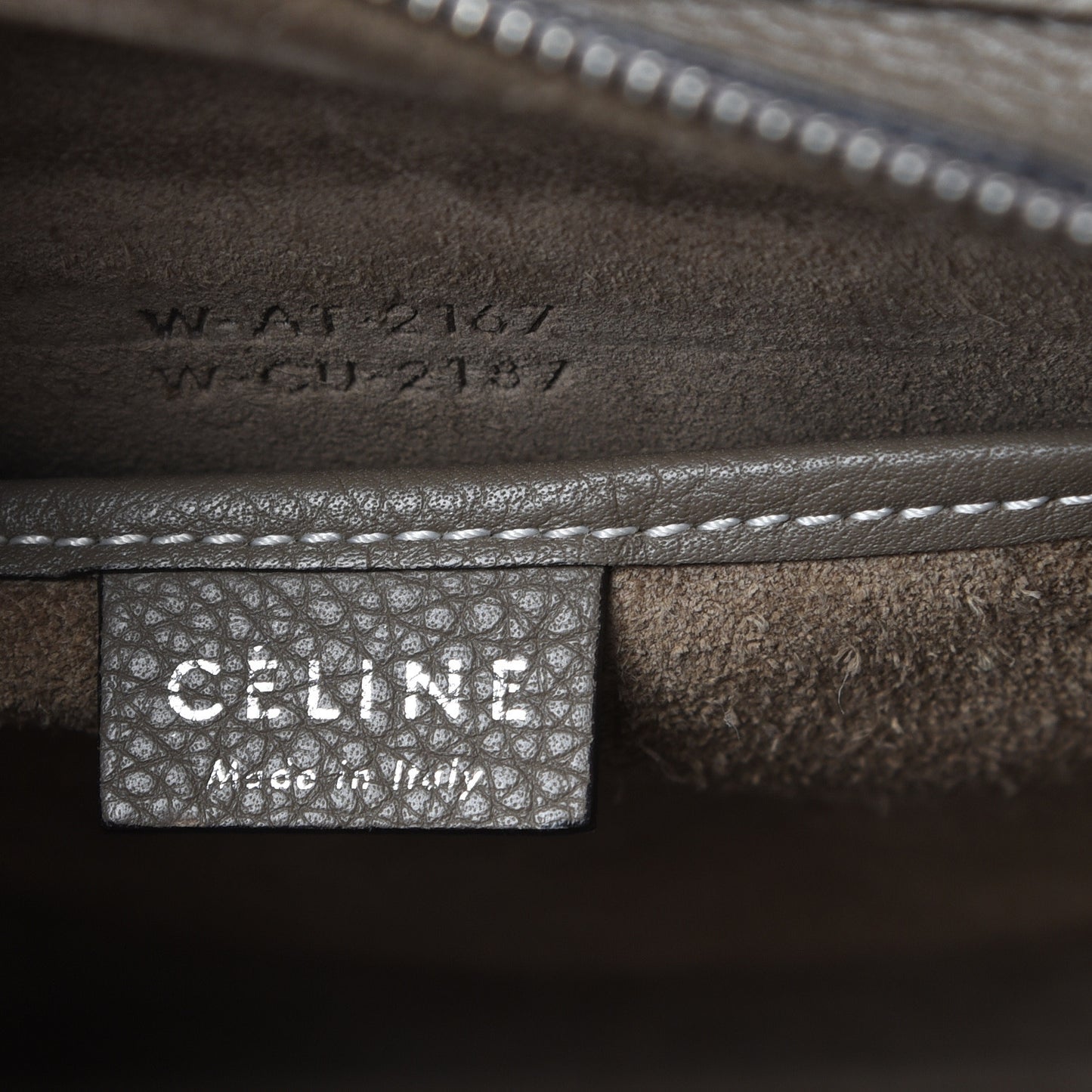 Drummed Calfskin Nano Luggage Souris