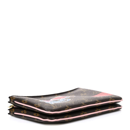 Louis Vuitton Monogram World Tour Double Zip Pochette 4 of 9