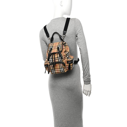 Burberry Vintage Check Small Rucksack Backpack Antique Yellow 2 of 12