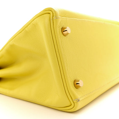 Hermes Evercolor Kelly Retourne 28 Lime 8 of 20
