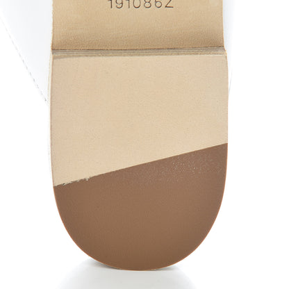 Hermes Calfskin Oz Mules 35 White 9 of 11