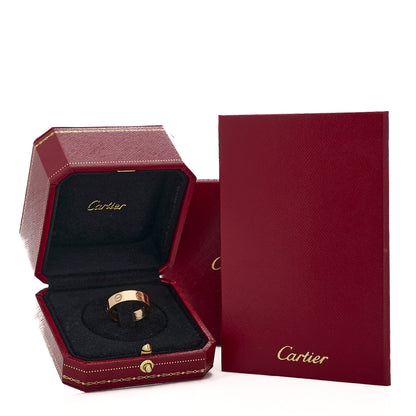 Cartier 18K Pink Gold 5.5mm LOVE Ring 56 7.5 5 of 5