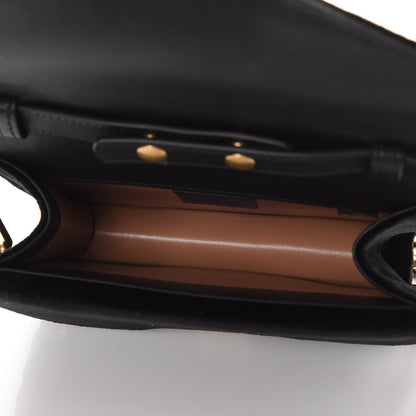 Gucci Velvet Crystal Mini Bee Broadway Shoulder Bag Black 5 of 7