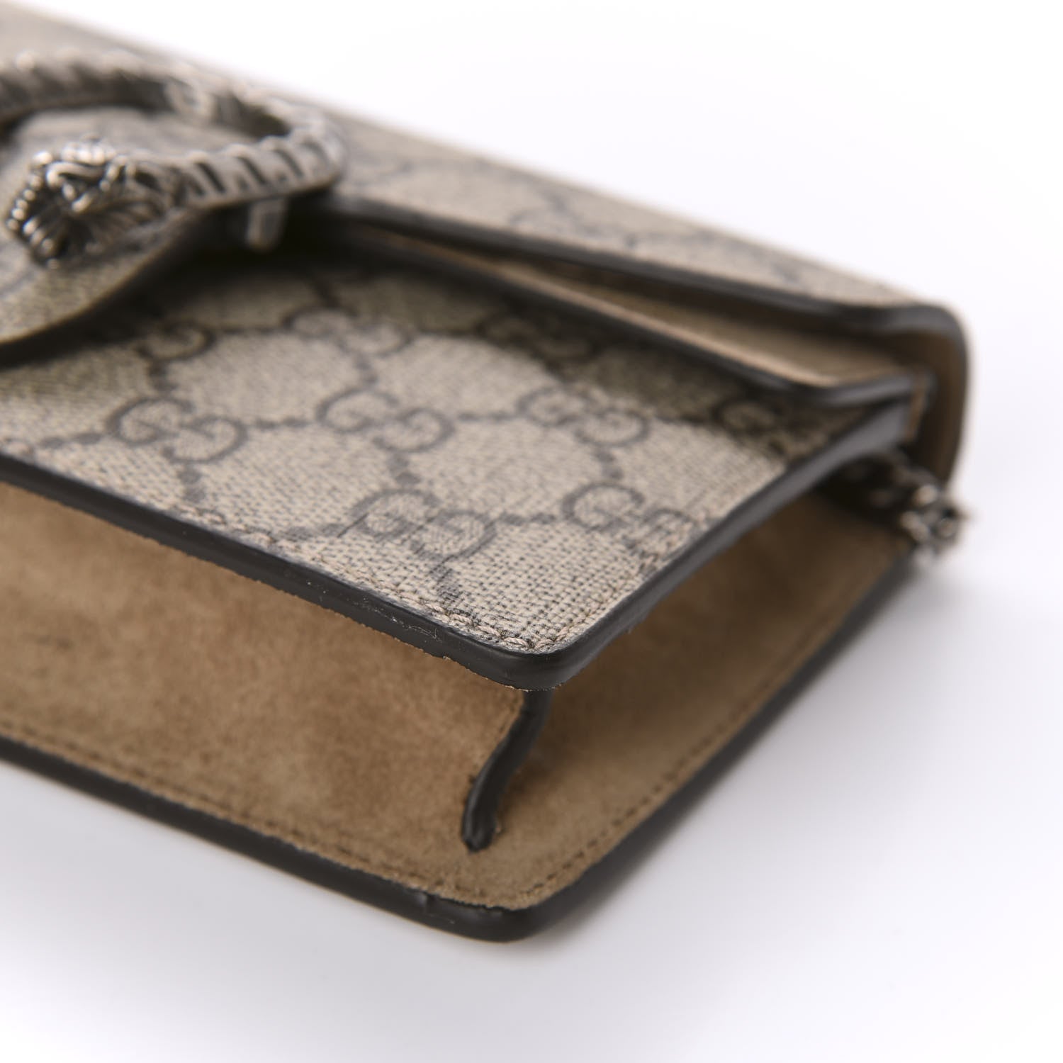Gucci GG Supreme Monogram Super Mini Dionysus Shoulder Bag Taupe 7 of 10