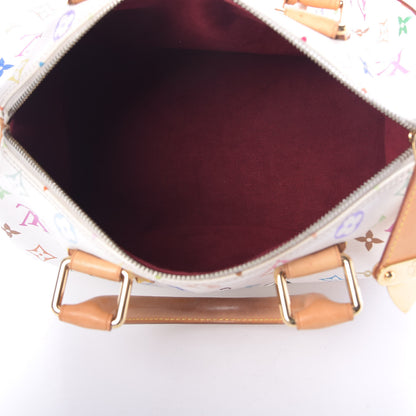 Louis Vuitton Monogram Multicolor Speedy 30 White 5 of 14