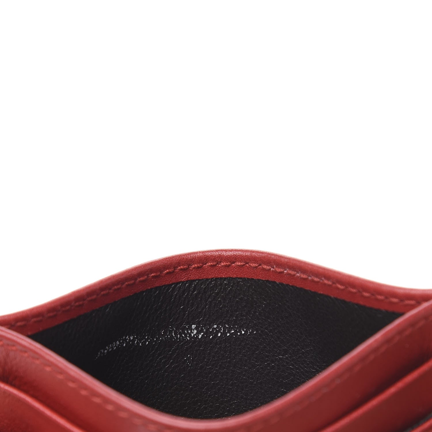 Gucci Calfskin Matelasse GG Marmont Card Holder Hibiscus Red 6 of 8