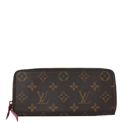 Louis Vuitton Monogram Clemence Wallet Fuchsia 1 of 6