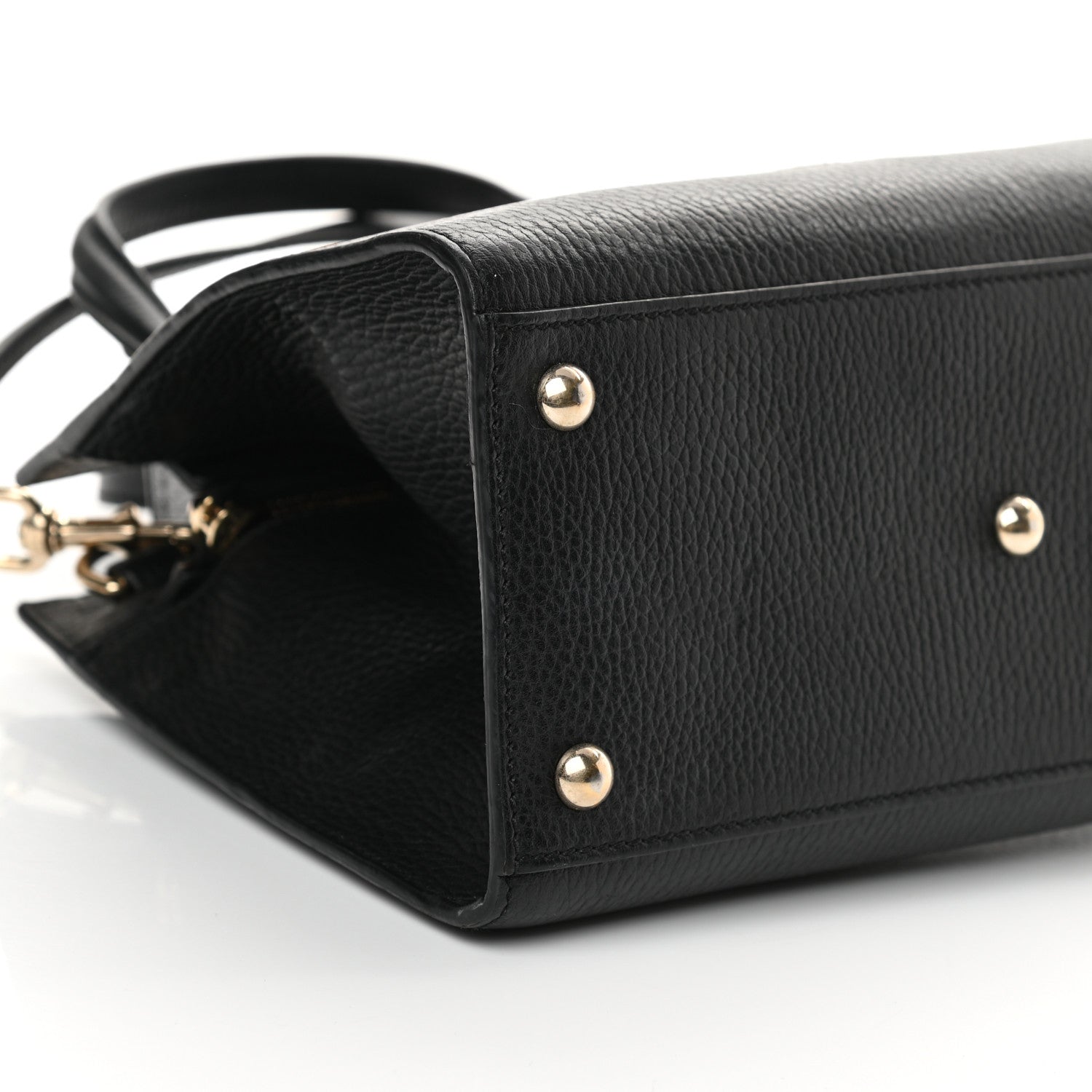 Gucci Dollar Calfskin Medium Soho Top Handle Satchel Black 9 of 13