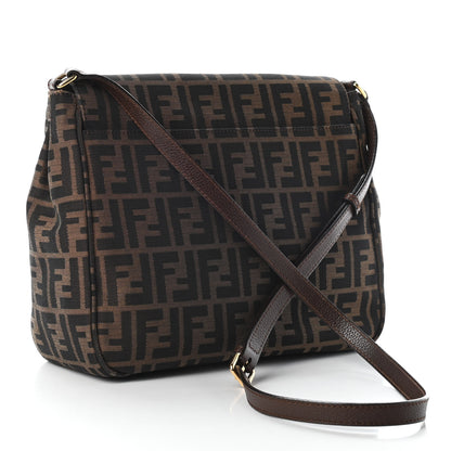 Fendi Zucca Vitello Artic Messenger Bag Tobacco Castagna 3 of 9