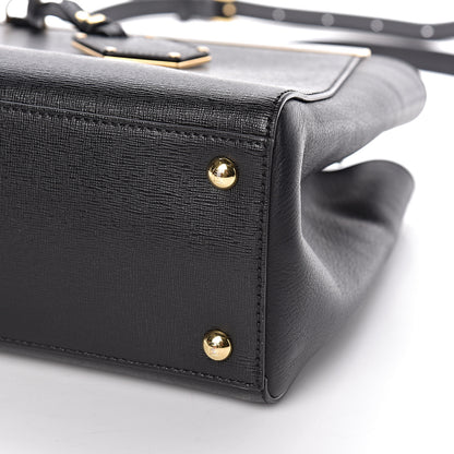 Fendi Vitello Elite Petite 2Jours Tote Black 9 of 9