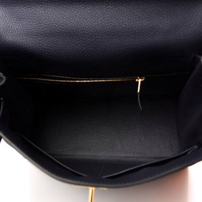 Hermes Togo Kelly Retourne 28 Bleu Nuit 5 of 12