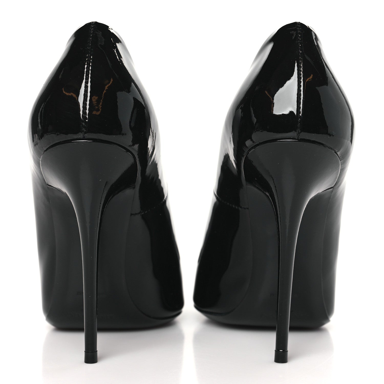 Saint Laurent Patent Calfskin Kayla 110 Pumps 38 Black 5 of 10