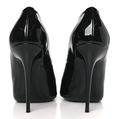 Saint Laurent Patent Calfskin Kayla 110 Pumps 38 Black 5 of 10