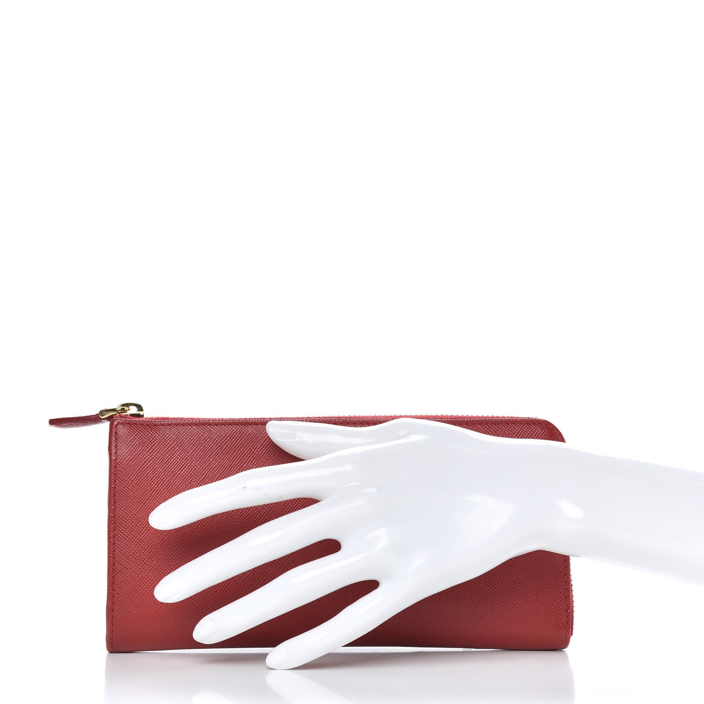 Saffiano Zip Around Wallet Fuoco