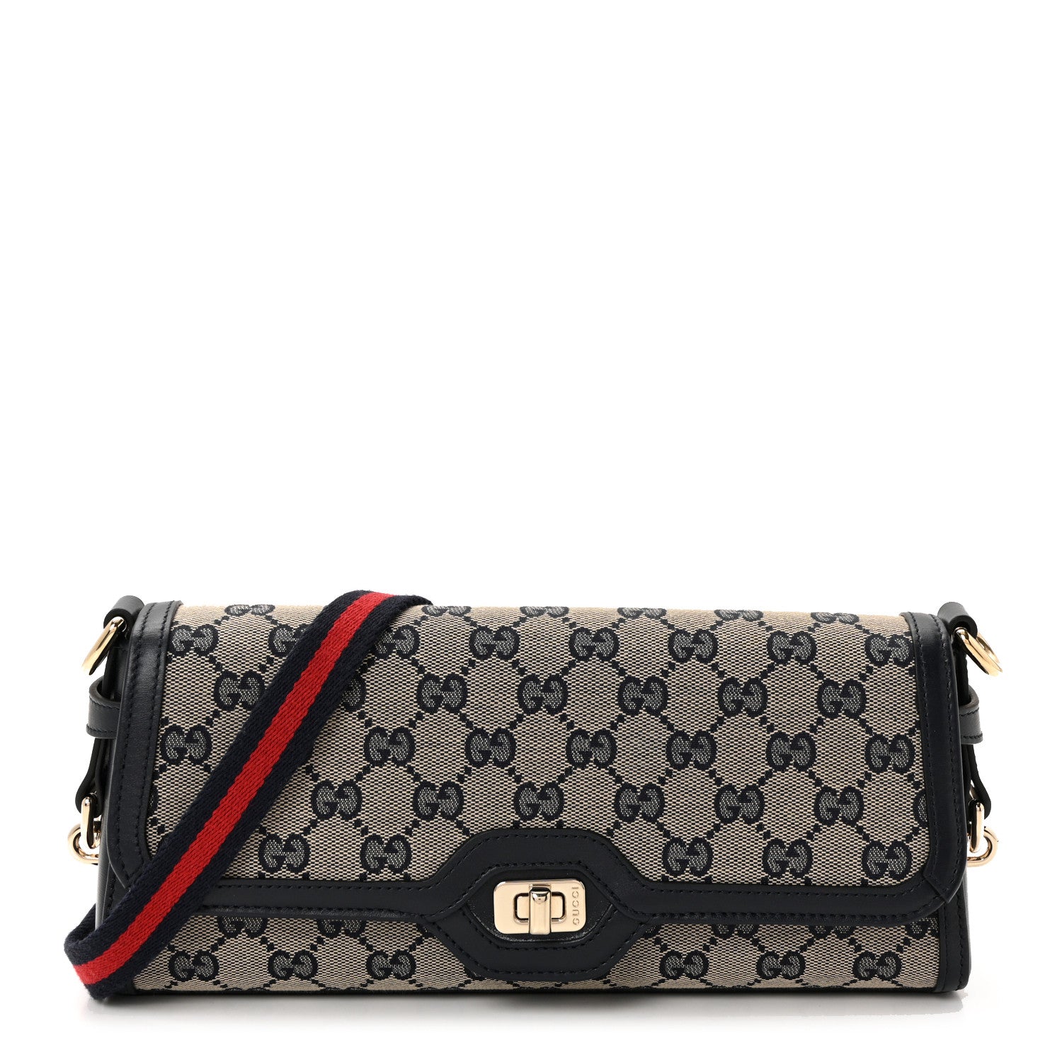 Gucci GG Monogram Small Luce Shoulder Bag Beige Blue 1 of 9