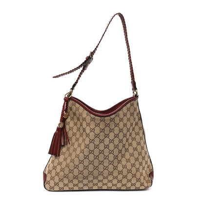 Gucci Monogram Medium Marrakech Hobo Red 1 of 11