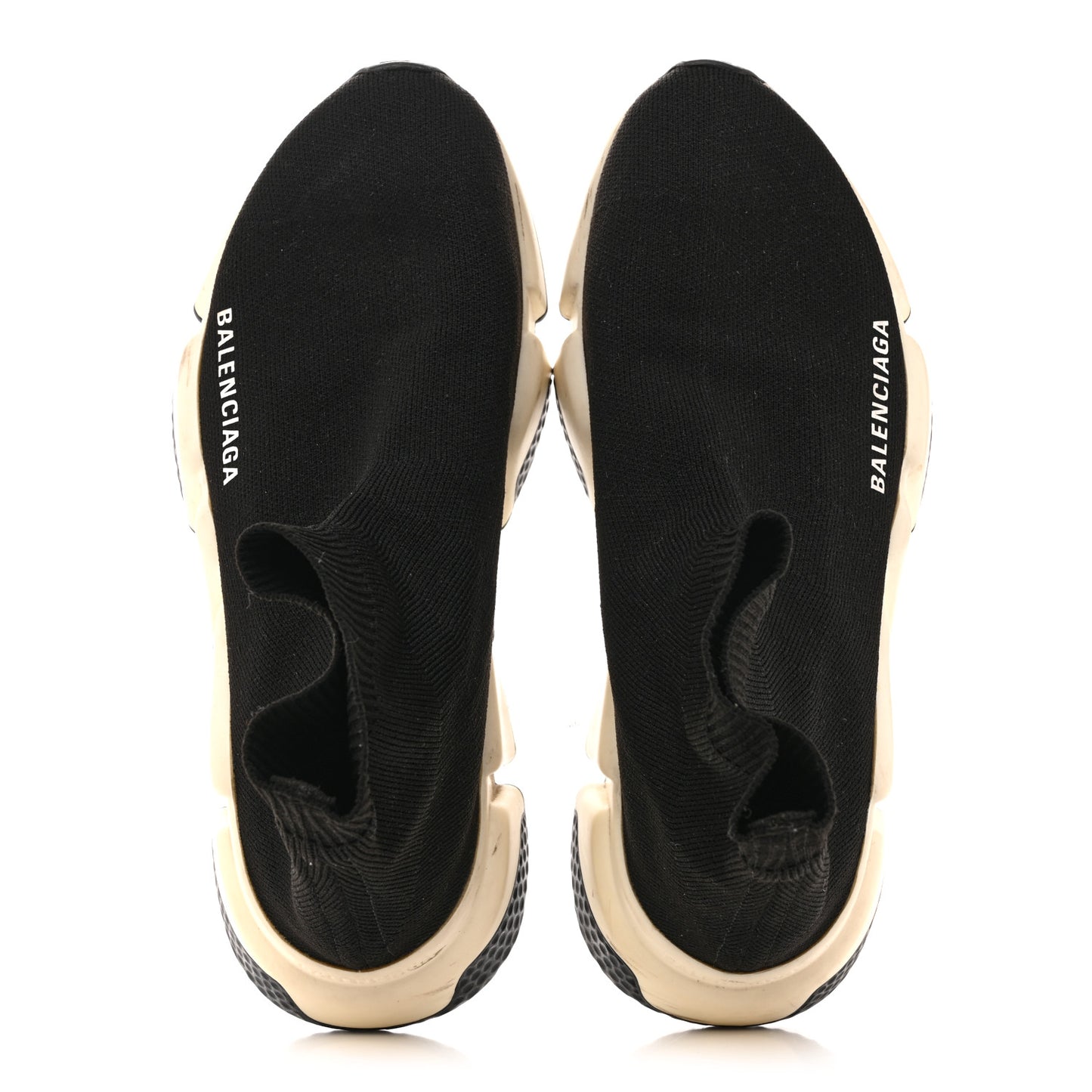 Neoprene Knit Womens Speed Sneakers 37 Black White