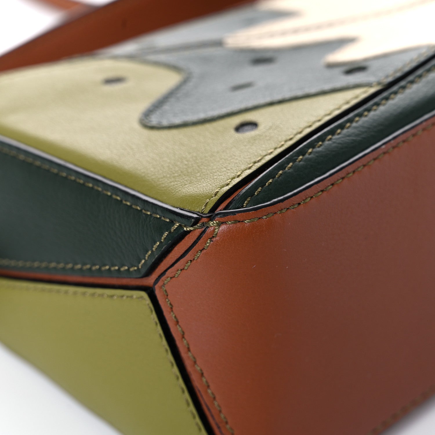 Loewe Calfskin Mini Puzzle Bag Kiwi 7 of 11