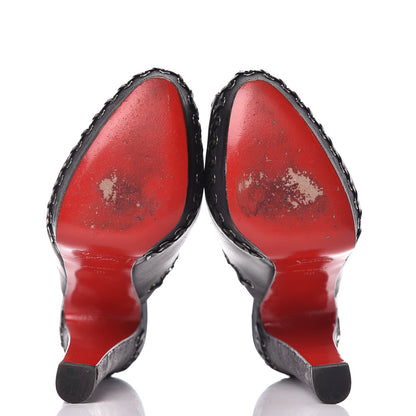 Christian Louboutin Calf VIP Cuoio Sablina 140 Platform Mules 36 Black 7 of 13
