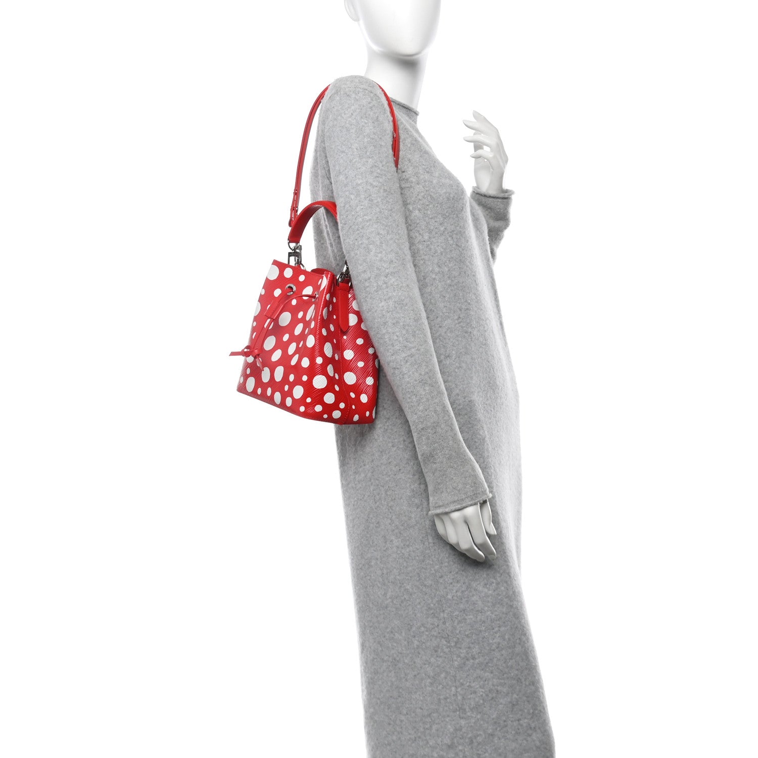 Louis Vuitton LV X YK Epi Neonoe BB Rouge White 2 of 9