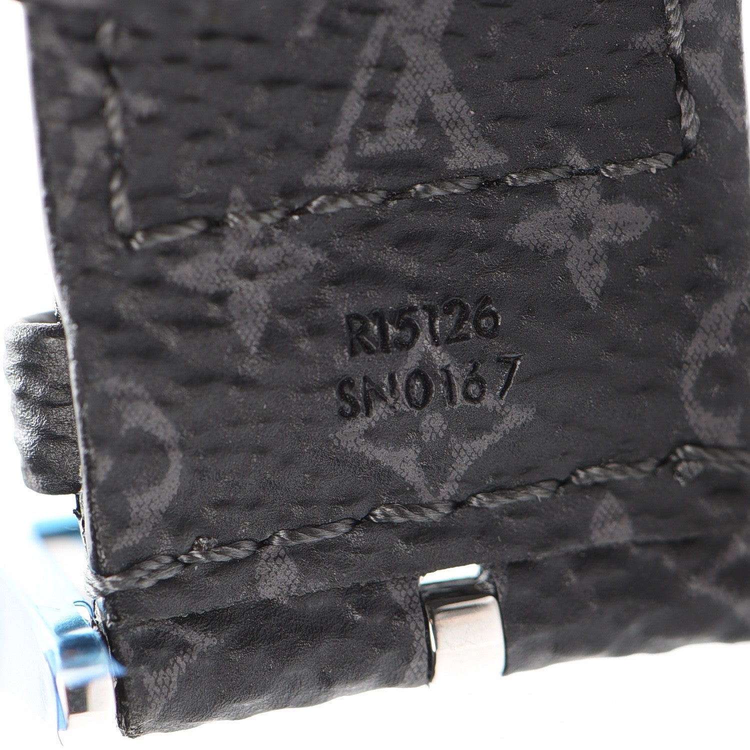 Louis Vuitton Stainless Steel Monogram Eclipse Tambour Horizon 42mm Smartwatch Black 10 of 11