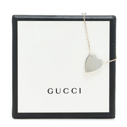 Gucci Sterling Silver Trademark Heart Bracelet 5 of 5