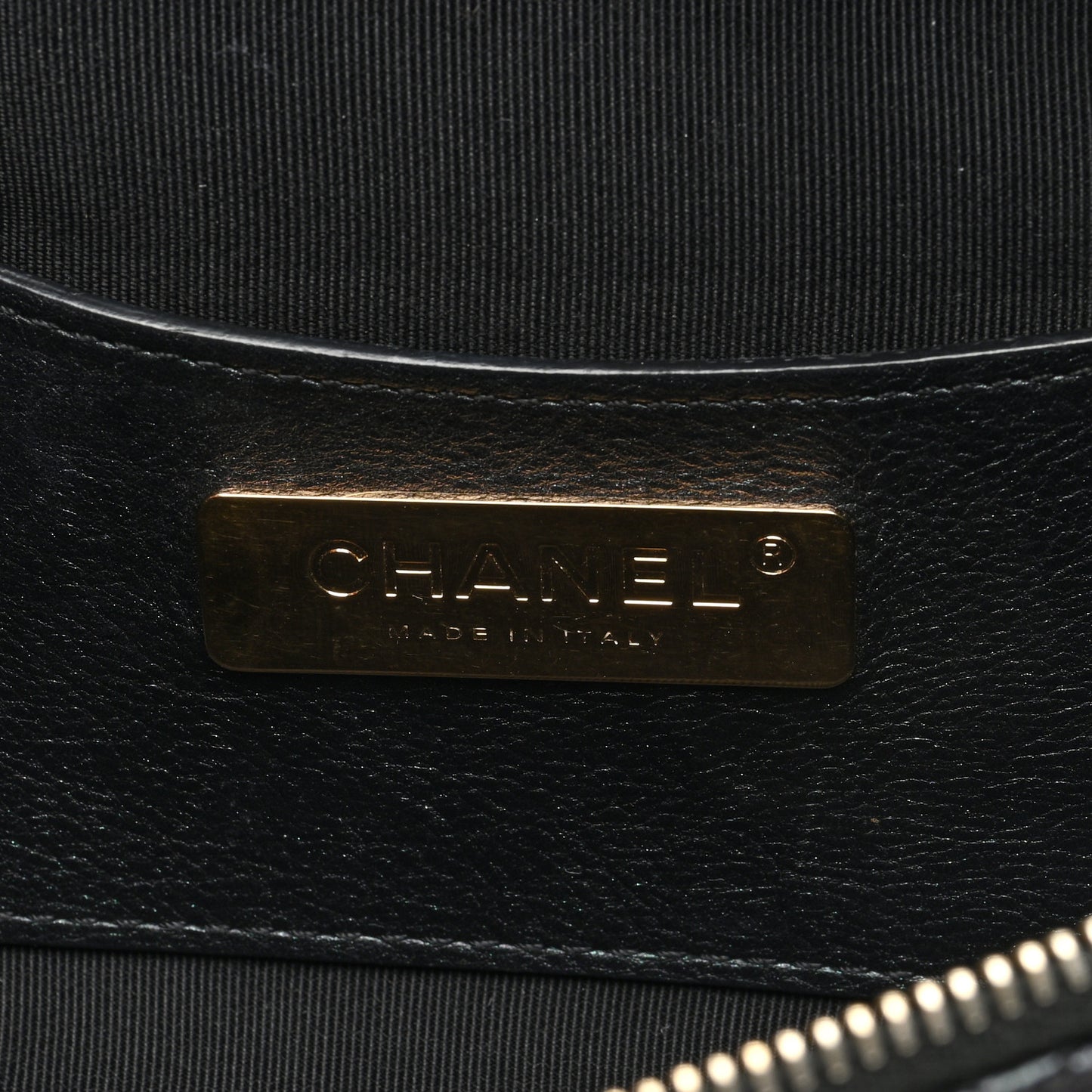 Iridescent Calfskin Quilted All About Waist Belt Bag Black