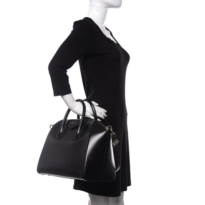 Givenchy Shiny Lord Calfskin Medium Antigona Black 2 of 11