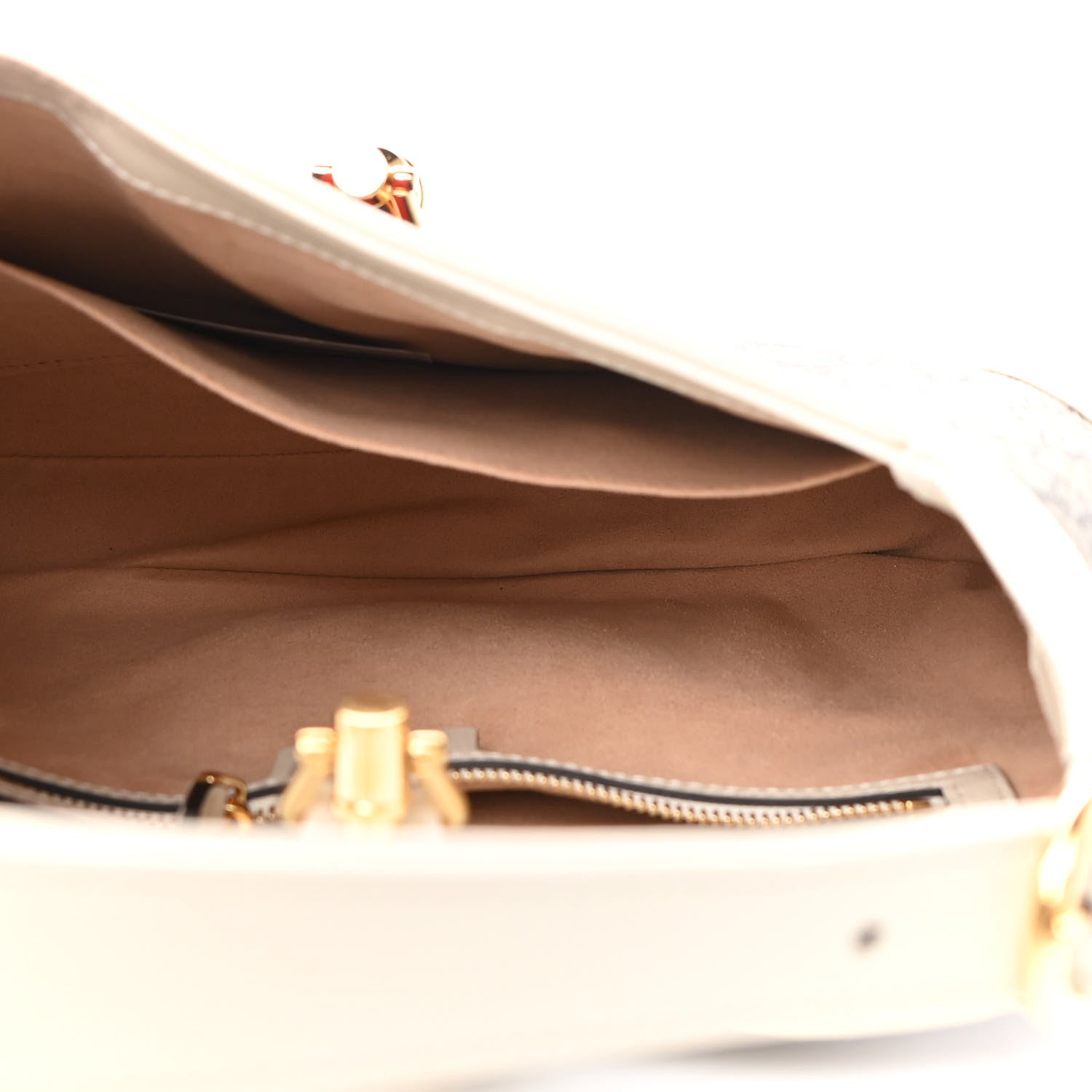 Gucci GG Supreme Monogram Azalea Calfskin Web Small Jackie 1961 Hobo Beige Ebony Mystic White 5 of 9