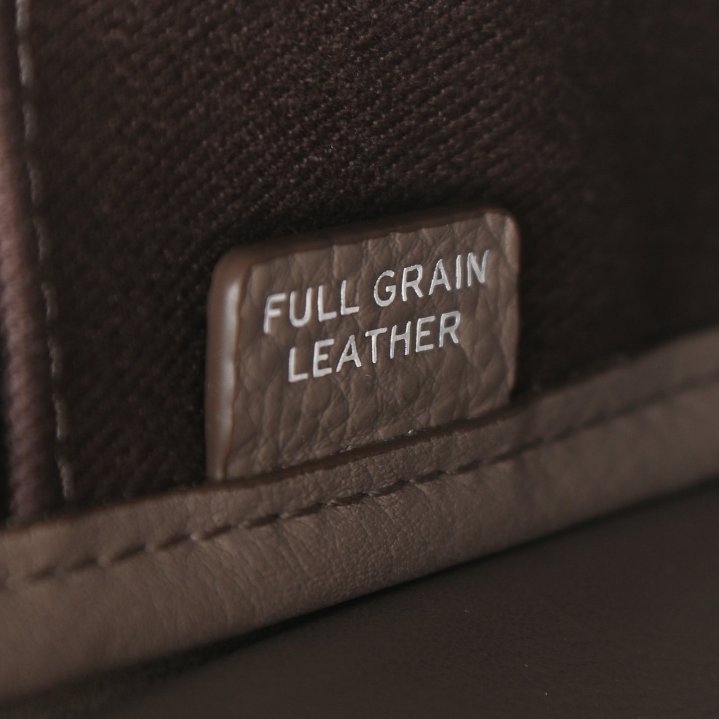 Grained Calfskin The Tote Bag Taupe