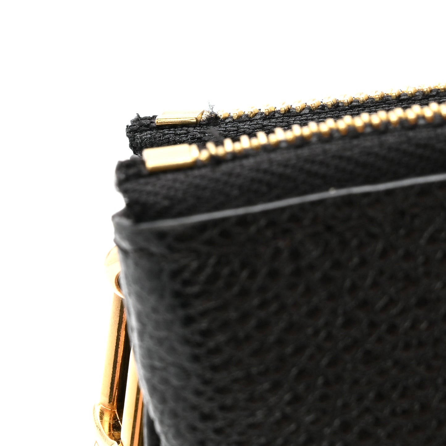 Empreinte Monogram Giant Double Zip Pochette Black Cream