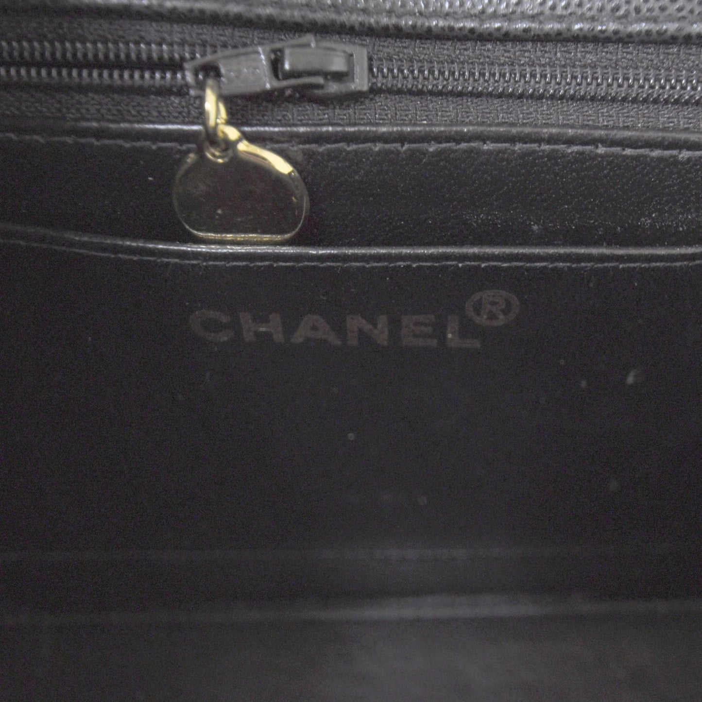 Caviar Diamond Stitched Mini Flap Black