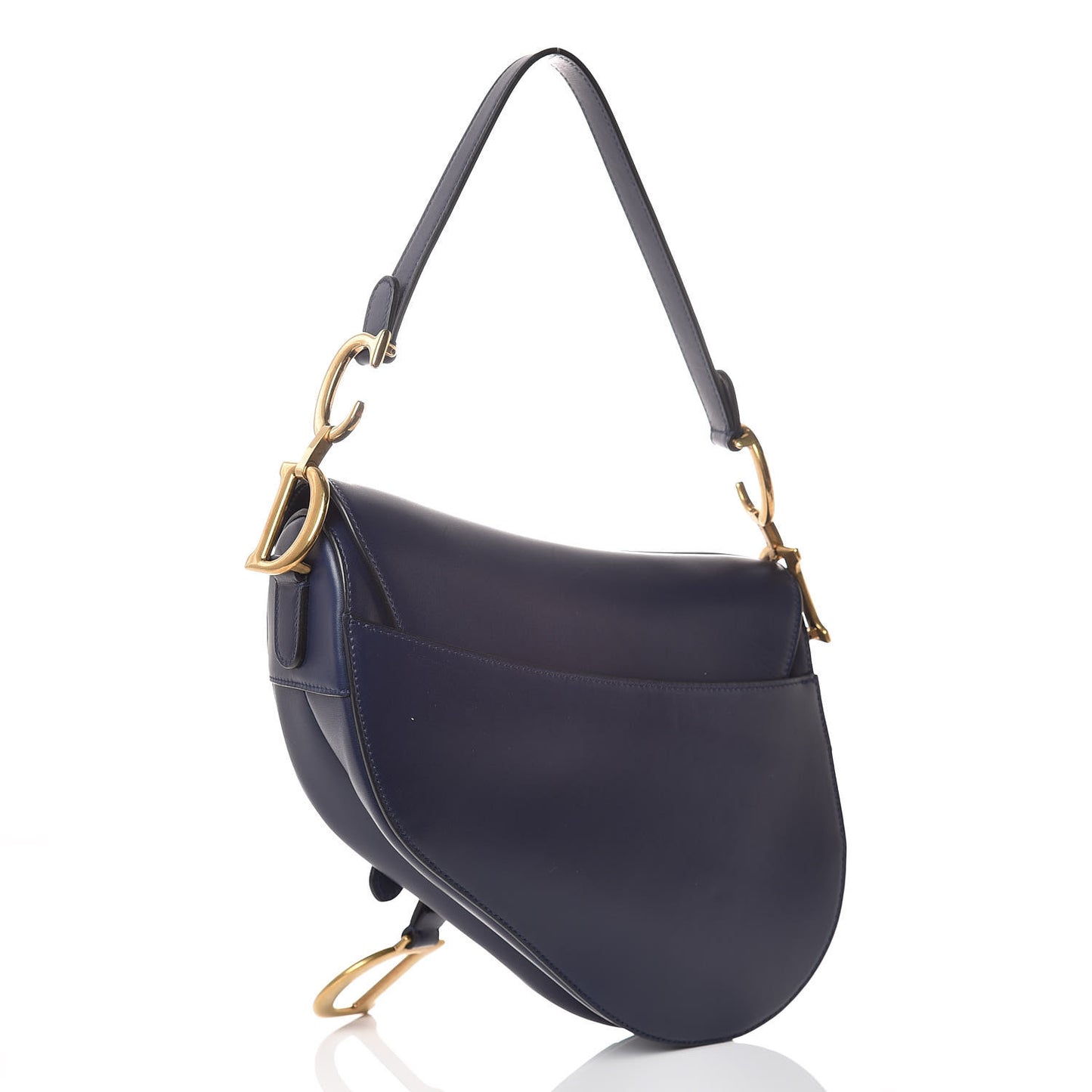 Calfskin Saddle Bag Indigo Blue