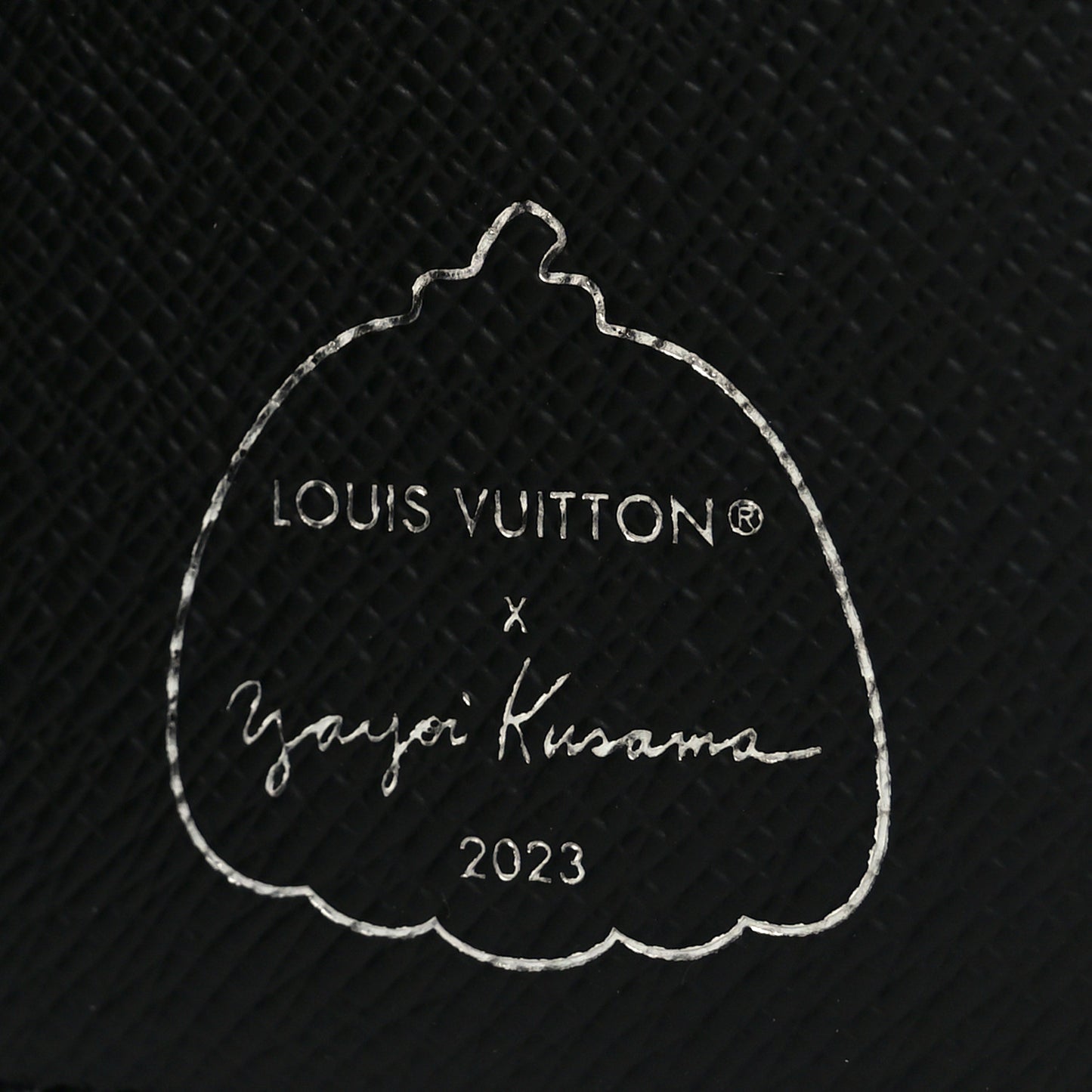 LV X YK Monogram Eclipse Dots Pocket Organizer NM Black Silver