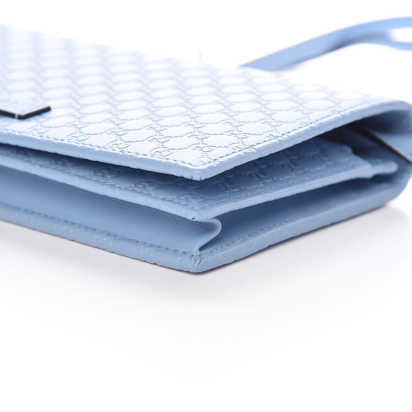 Microguccissima Crossbody Wallet Mineral Blue