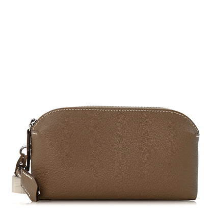 Hermes Chevre Mysore PM Pouch Etoupe 1 of 8