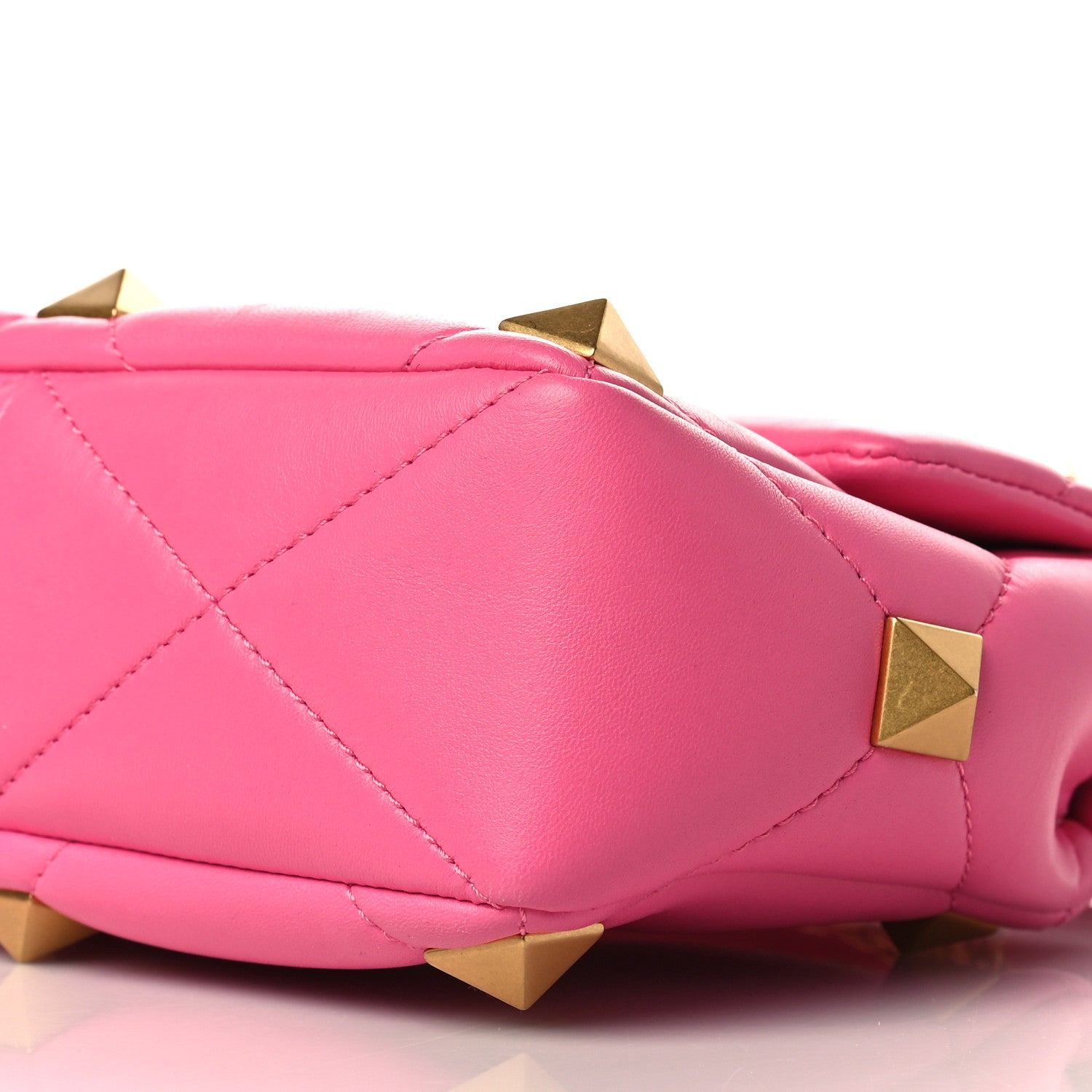 Valentino Garavani Nappa Medium Roman Stud Shoulder Bag Feminine Pink 8 of 8