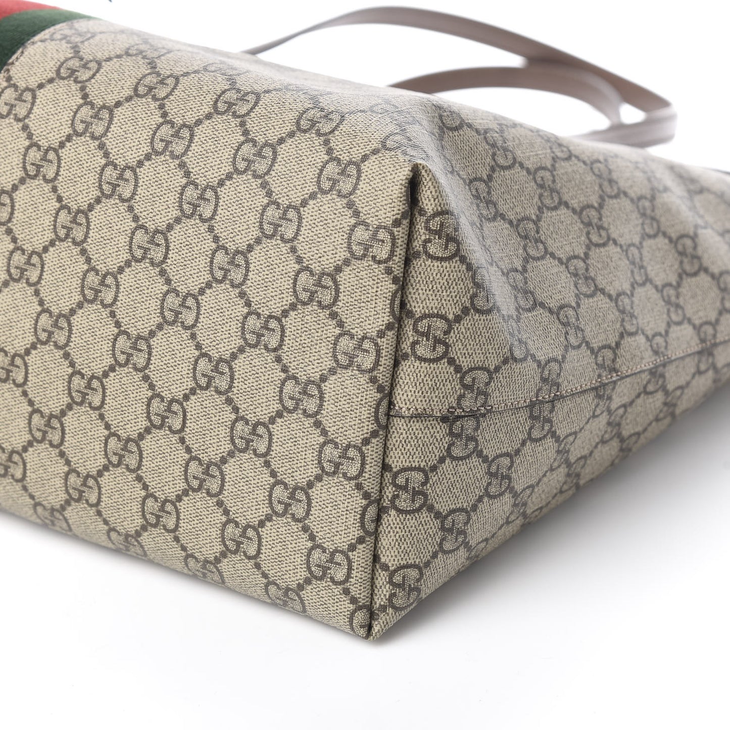 GG Supreme Monogram Medium Ophidia Shopping Tote Brown