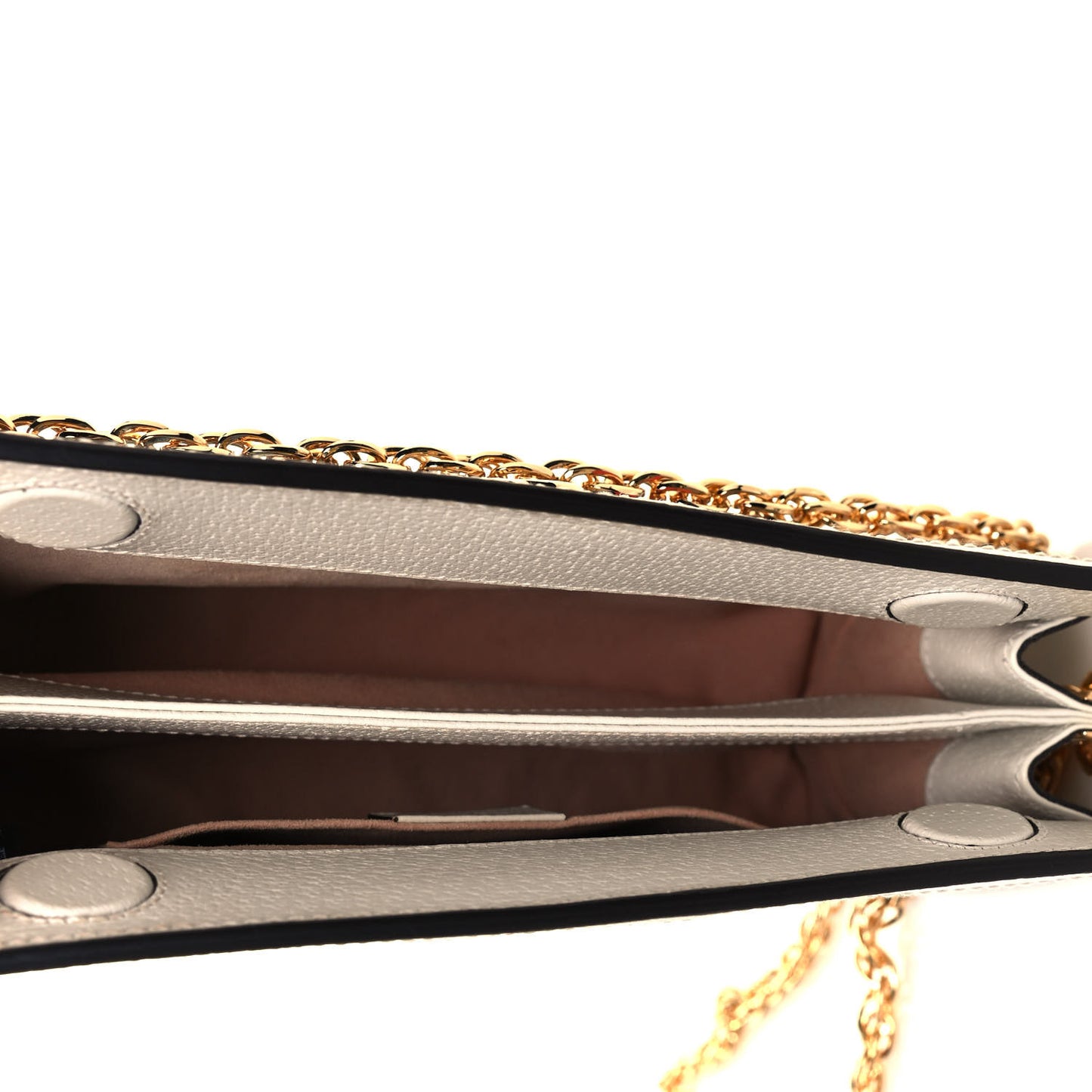 GG Supreme Monogram Flora Web Small Ophidia Chain Shoulder Bag White