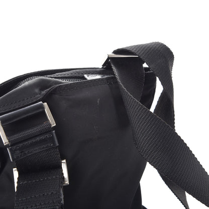 Prada Nylon Small Flat Messenger Bag Black 10 of 11