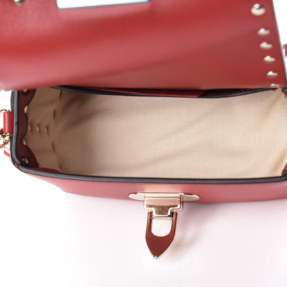Valentino Garavani Vitello Mini Rockstud Crossbody Bag Rosso Valentino 5 of 9