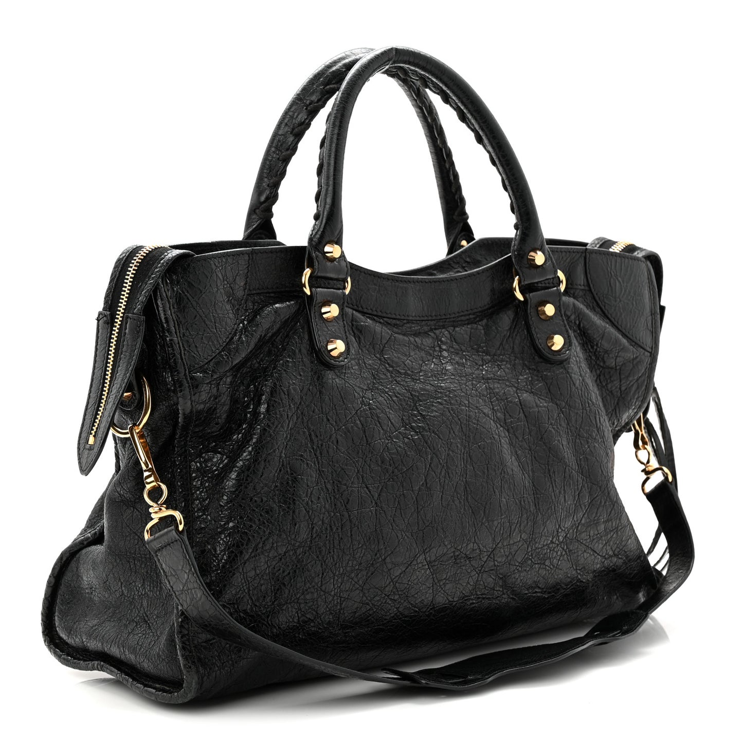 Agneau Classic Gold Hardware City Black