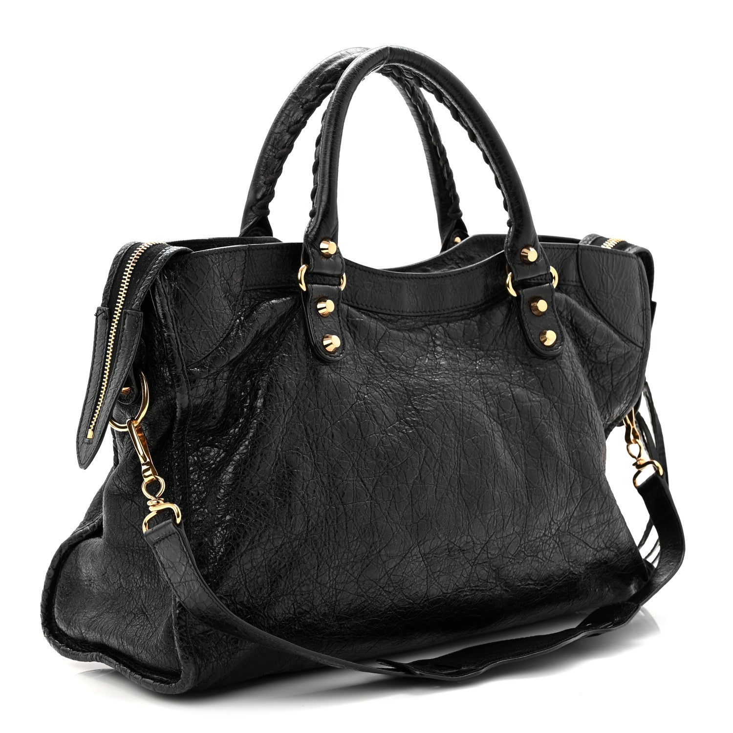 Balenciaga Agneau Classic Gold Hardware City Black 4 of 12